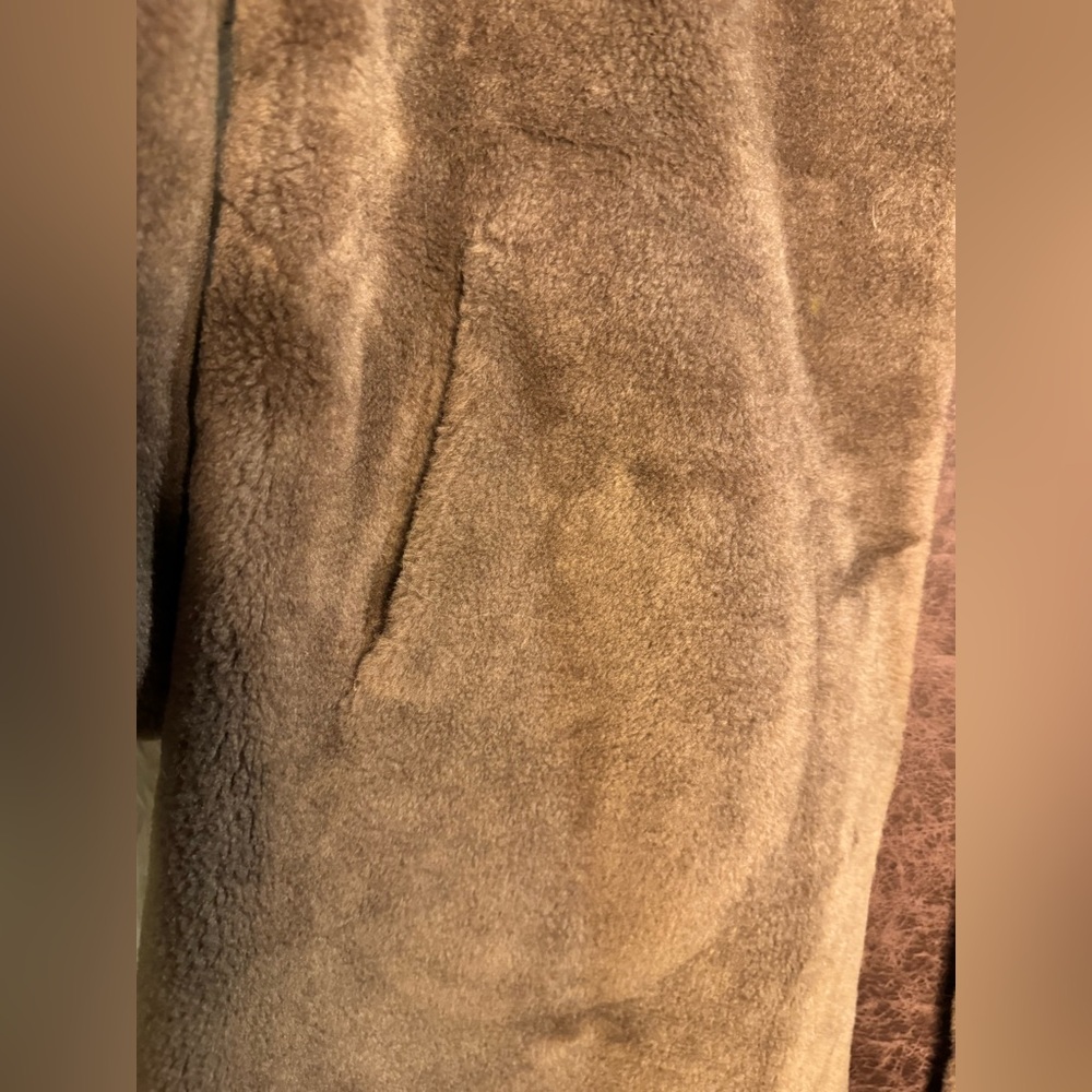 NWT Vintage Boutique Shearling Lamb Fur Coat with Mink Collar Size M - Picture 8 of 14